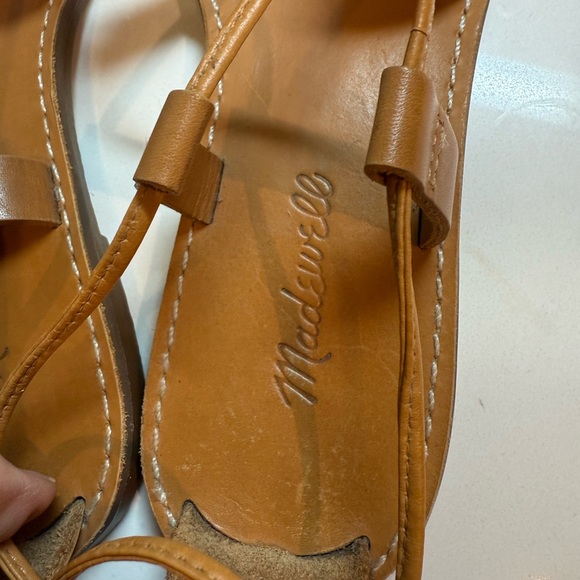 Madewell Boardwalk Leather Lace-Up Sandals - Picture 2 of 13